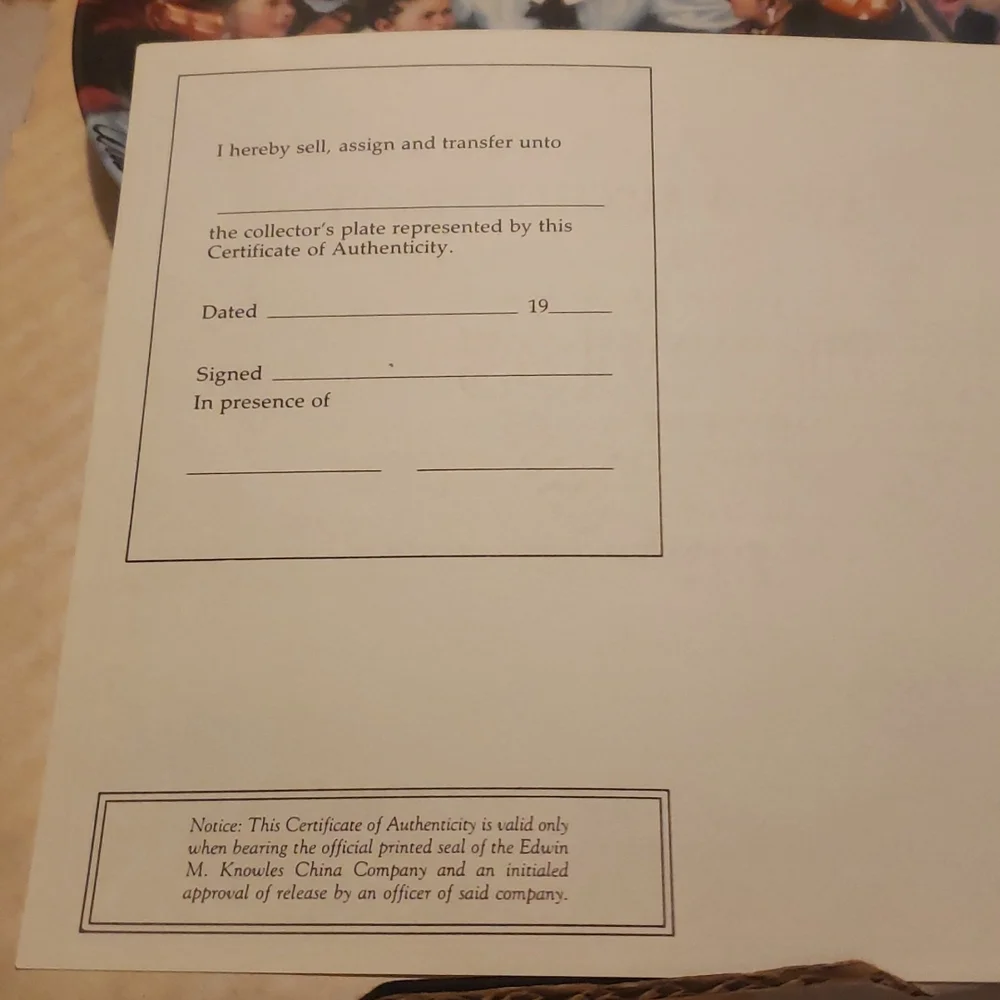 GETTING TO KNOW YOU  COLLECTOR PLATE - Picture 4 of 6